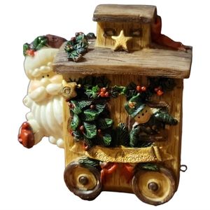 Vtg Santa Train Car MayRich Engineer Holly Star